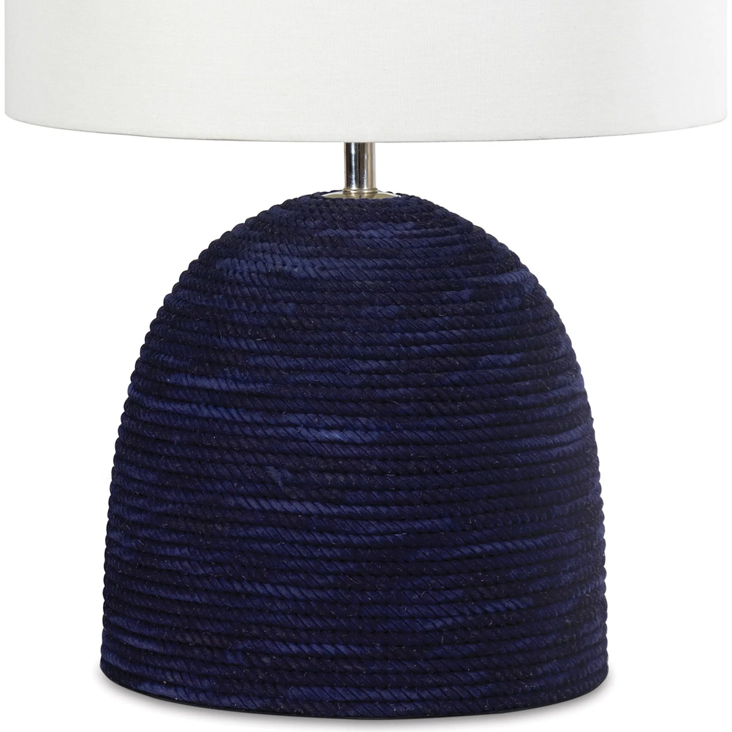 003 SI-2262589 | Closeup | Manuka Table Lamp by Regina Andrew in indigo. Made from rope in a rustic style.