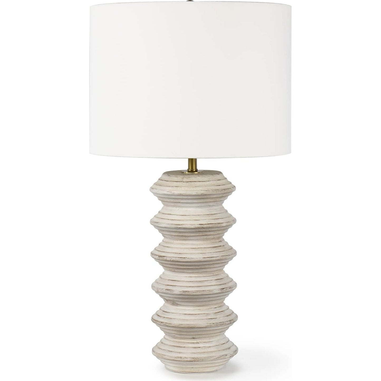 001 SI-1759215 | Primary Silo | Nova Table Lamp by Regina Andrew in white. Made from birch wood in a eclectic & global style.