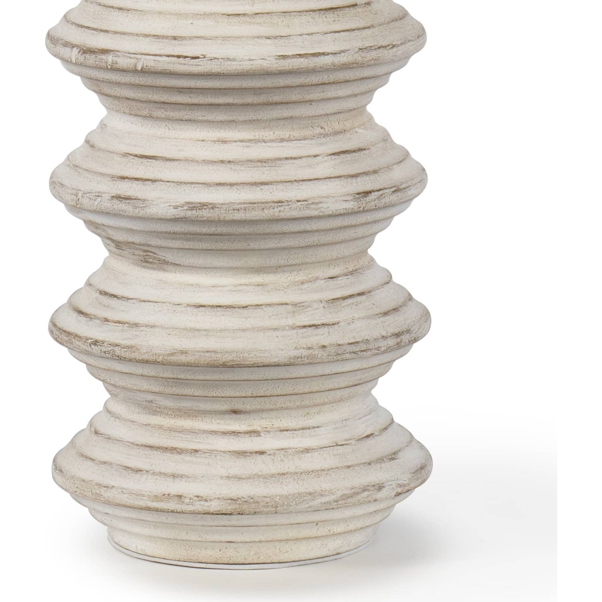 Nova Table Lamp by Regina Andrew in white. Made from birch wood in a eclectic & global style.