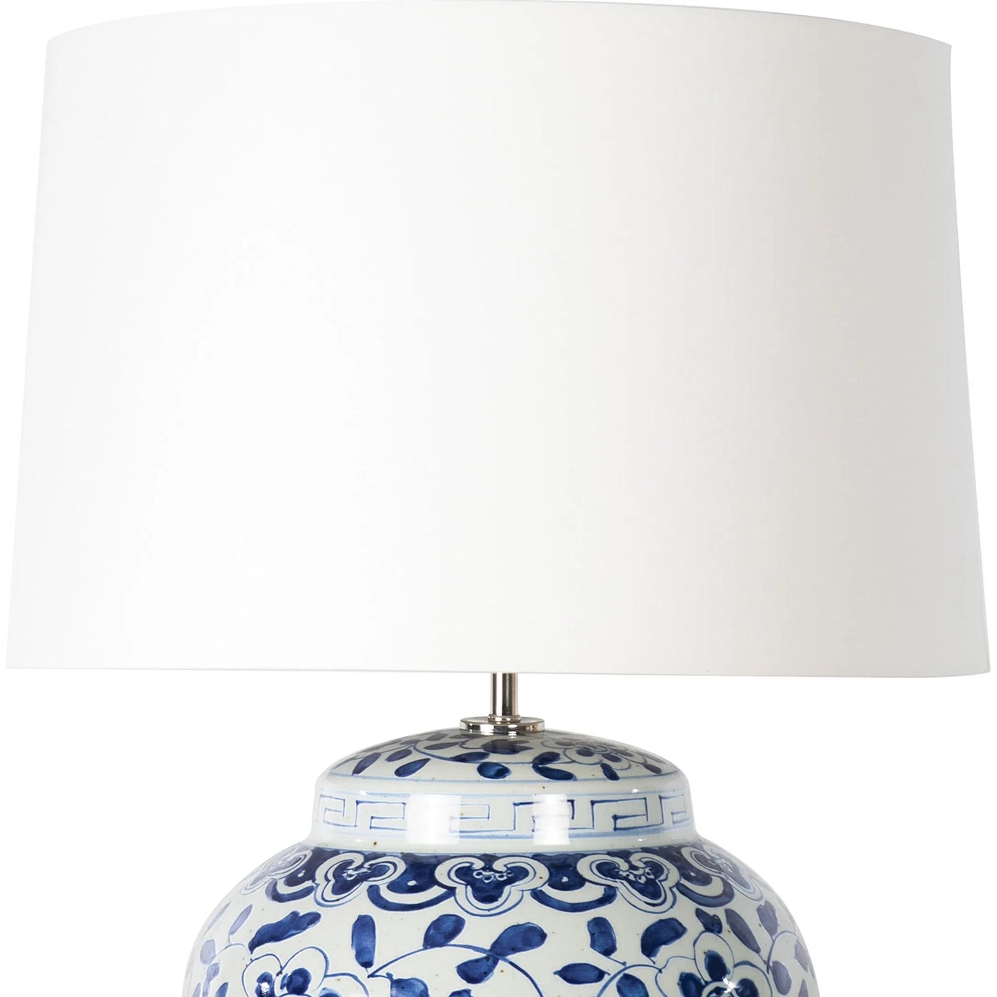 003 SI-2262592 | Closeup | Royal Ceramic Table Lamp by Regina Andrew in blue. Made from ceramic in a traditional style.