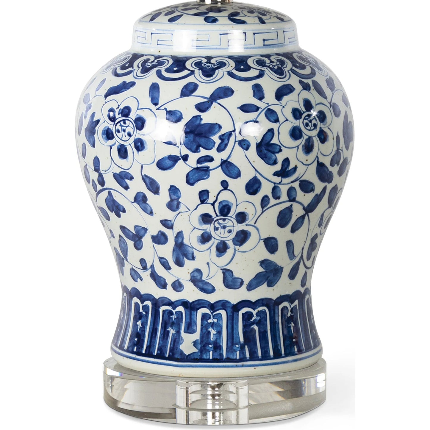 004 SI-2262592 | Closeup | Royal Ceramic Table Lamp by Regina Andrew in blue. Made from ceramic in a traditional style.
