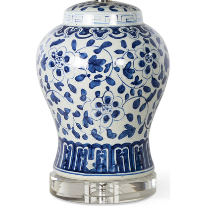 Royal Ceramic Table Lamp by Regina Andrew in blue. Made from ceramic in a traditional style.