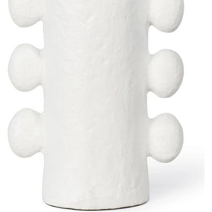 Sanya Table Lamp by Regina Andrew in white. Made from aluminum in a modern style.