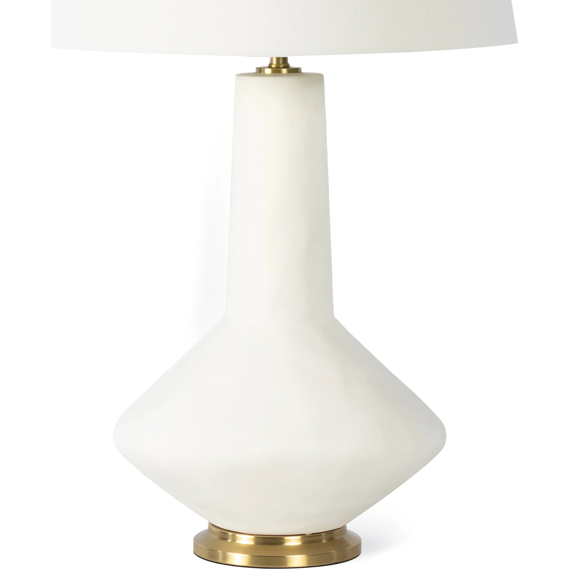 Kayla Table Lamp by Regina Andrew in white. Made from ceramic in a modern style.