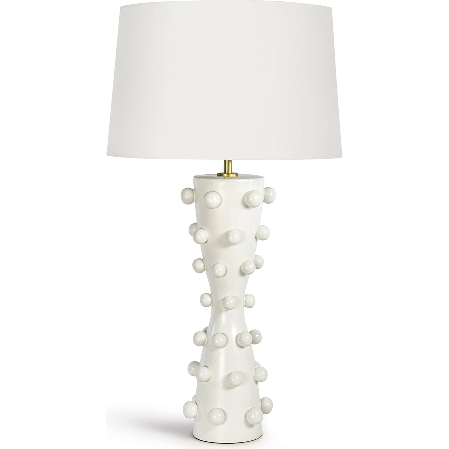 001 SI-1949068 | Additional Silo | Pom Pom Table Lamp by Regina Andrew in white. Made from ceramic in a modern style.