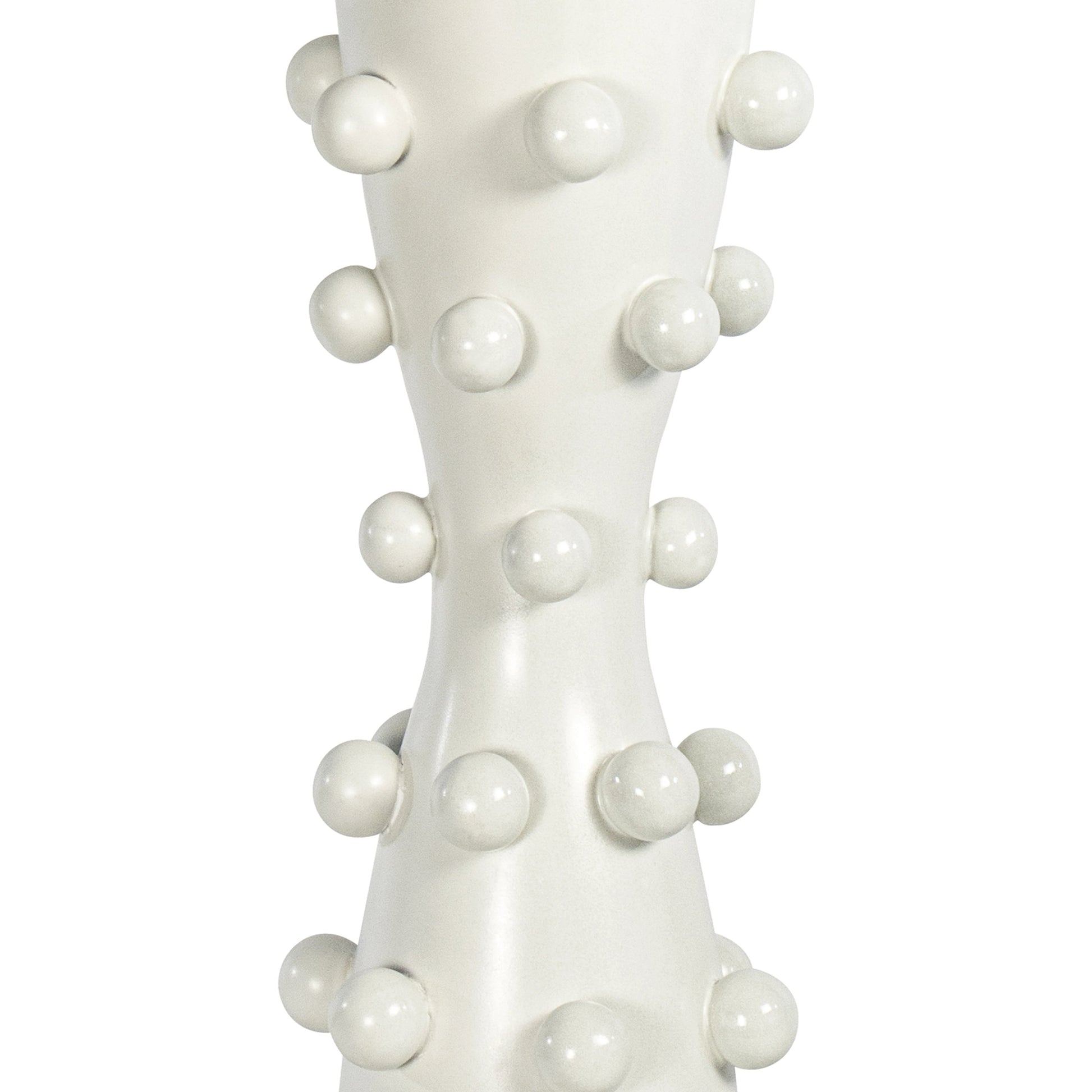 Pom Pom Table Lamp by Regina Andrew in white. Made from ceramic in a modern style.