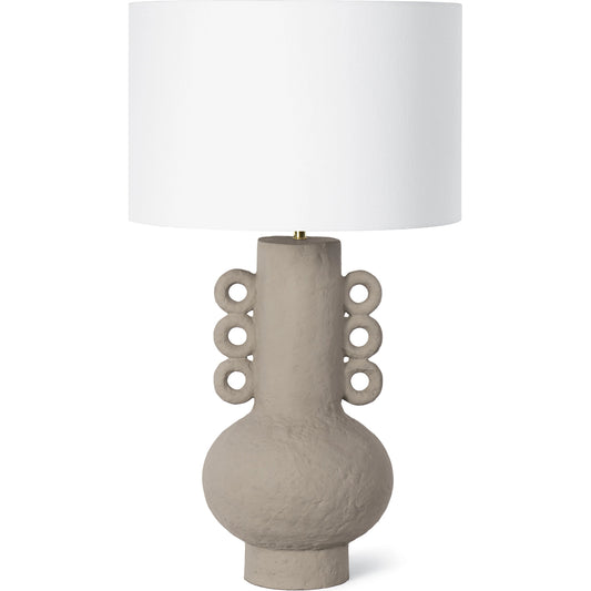 Chandra Table Lamp by Regina Andrew in brown. Made from aluminum in a modern style.