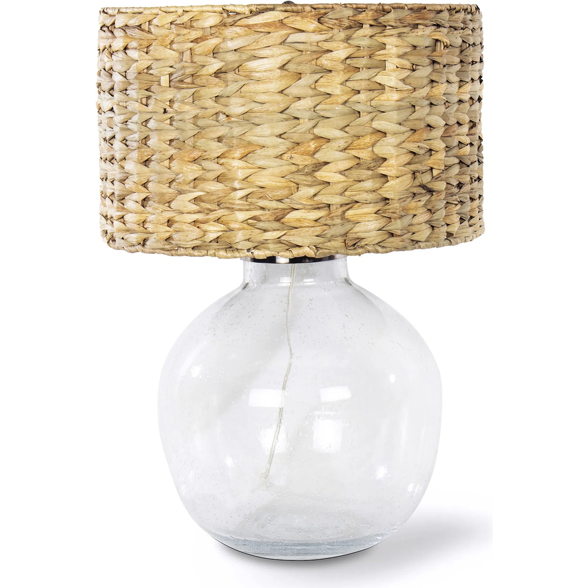 Freesia Glass Table Lamp by Regina Andrew in clear. Made from glass in a rustic style.