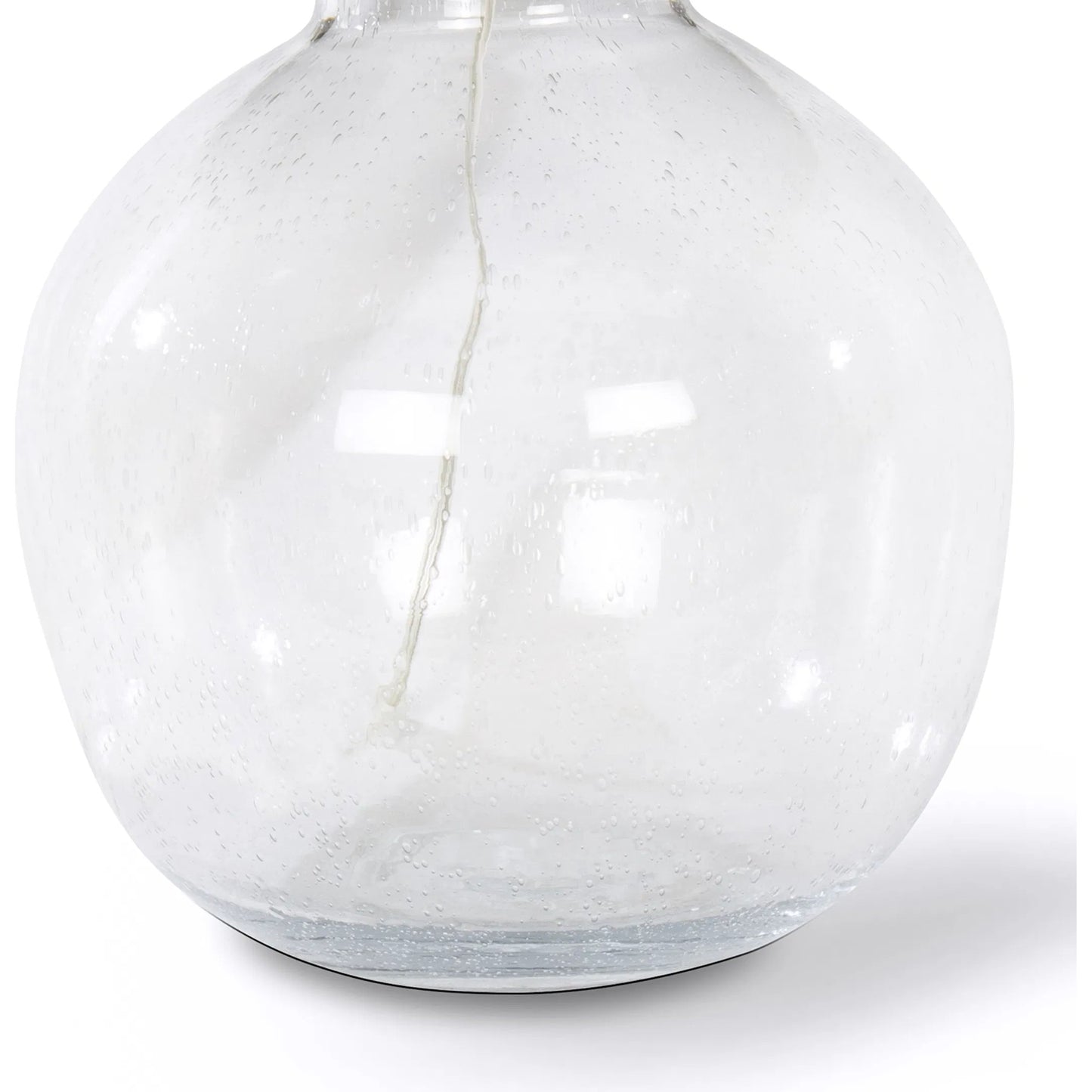004 SI-2262595 | Closeup | Freesia Glass Table Lamp by Regina Andrew in clear. Made from glass in a rustic style.