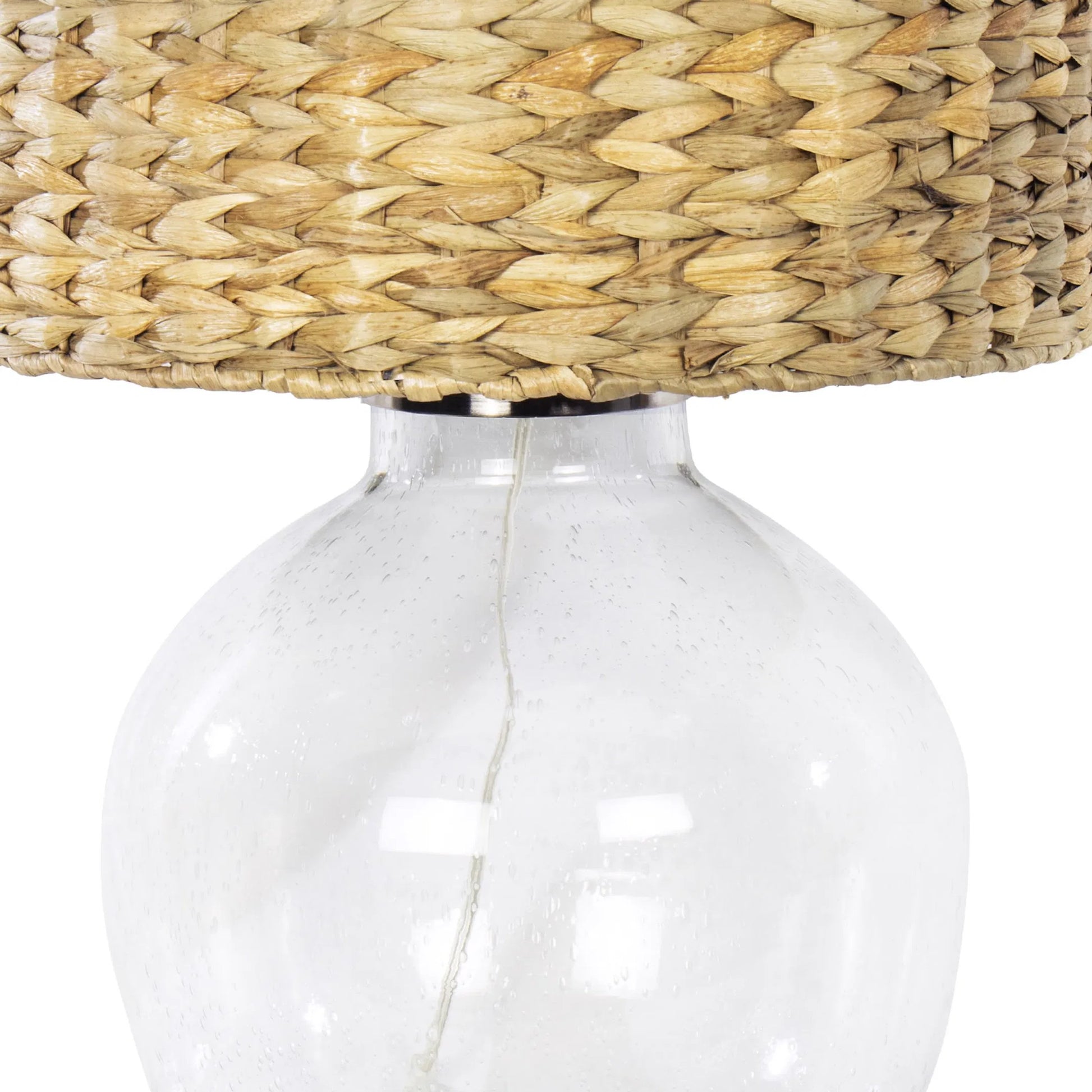 Freesia Glass Table Lamp by Regina Andrew in clear. Made from glass in a rustic style.