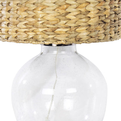 Freesia Glass Table Lamp by Regina Andrew in clear. Made from glass in a rustic style.