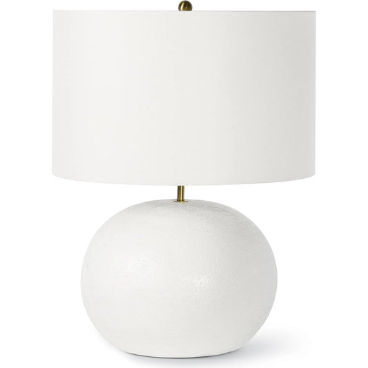 Blanche Concrete Table Lamp by Regina Andrew in white. Made from concrete in a modern style.