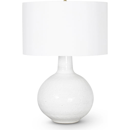 Clemente Ceramic Table Lamp by Regina Andrew in white. Made from ceramic in a modern style.