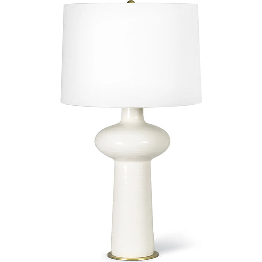 Sabina Ceramic Table Lamp by Regina Andrew in ivory. Made from ceramic in a modern style.