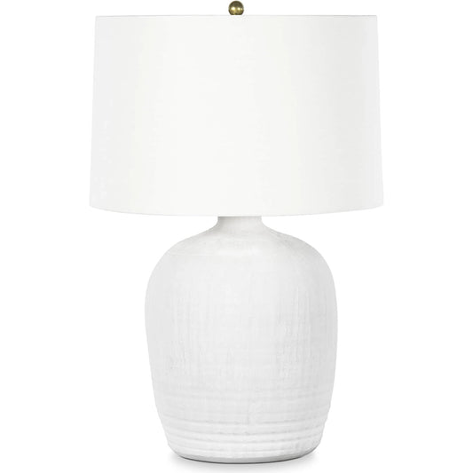 Phoenix Table Lamp by Regina Andrew in white. Made from ceramic in a modern style.