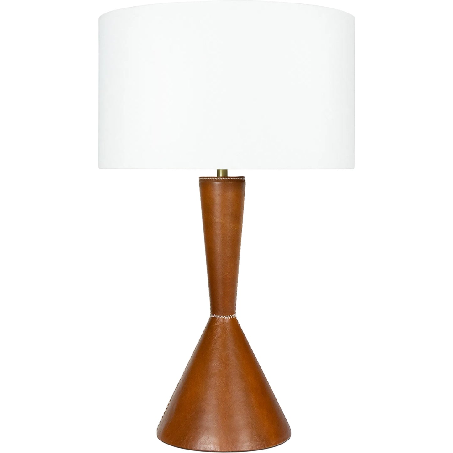 007 SI-2262601 | Primary Silo | Denver Leather Table Lamp by Regina Andrew in brown. Made from leather in a unique style.