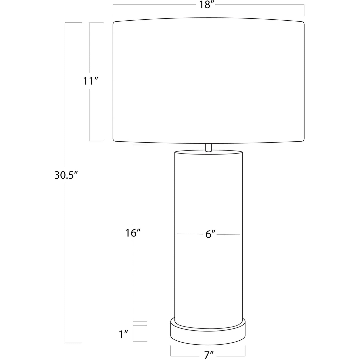 002 SI-1949073 | Additional Silo | Andres Column Table Lamp by Regina Andrew in grey. Made from hair on hide in a modern style.