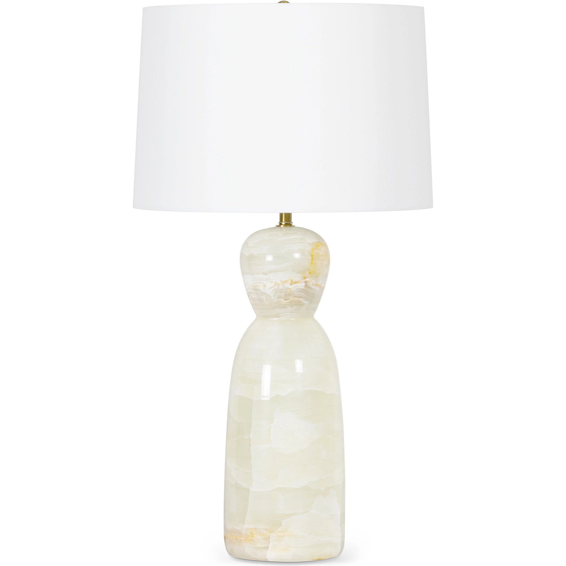Indie Jade Table Lamp by Regina Andrew in neutral and natural stone. Made from jade in a modern style.