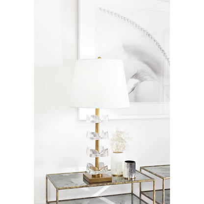 Bella Table Lamp by Regina Andrew in natural brass. Made from steel in a modern style.