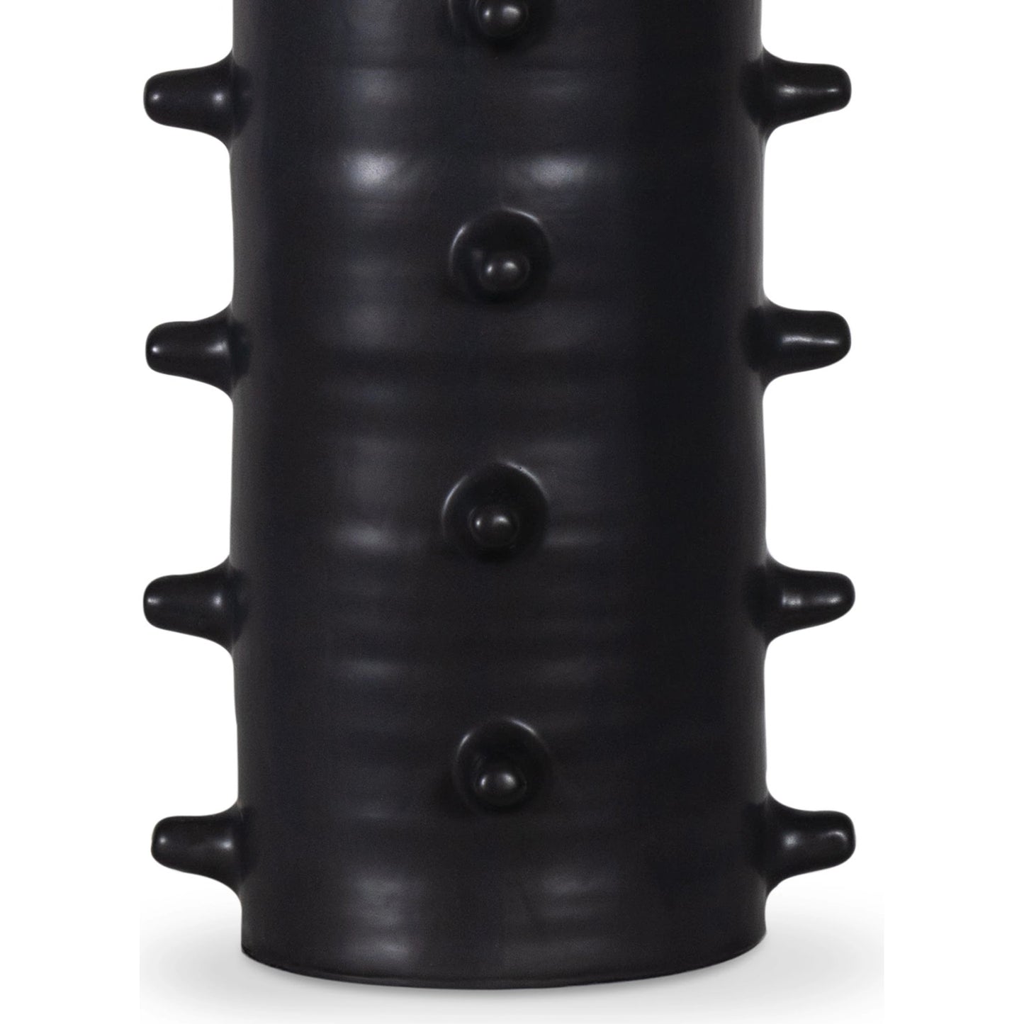 004 SI-2134490 | Closeup | Spruce Ceramic Table Lamp by Regina Andrew in black. Made from ceramic in a modern style.