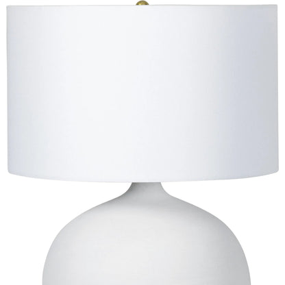 Arlo Ceramic Table Lamp by Regina Andrew in white. Made from ceramic in a modern style.