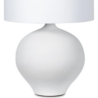 Arlo Ceramic Table Lamp by Regina Andrew in white. Made from ceramic in a modern style.