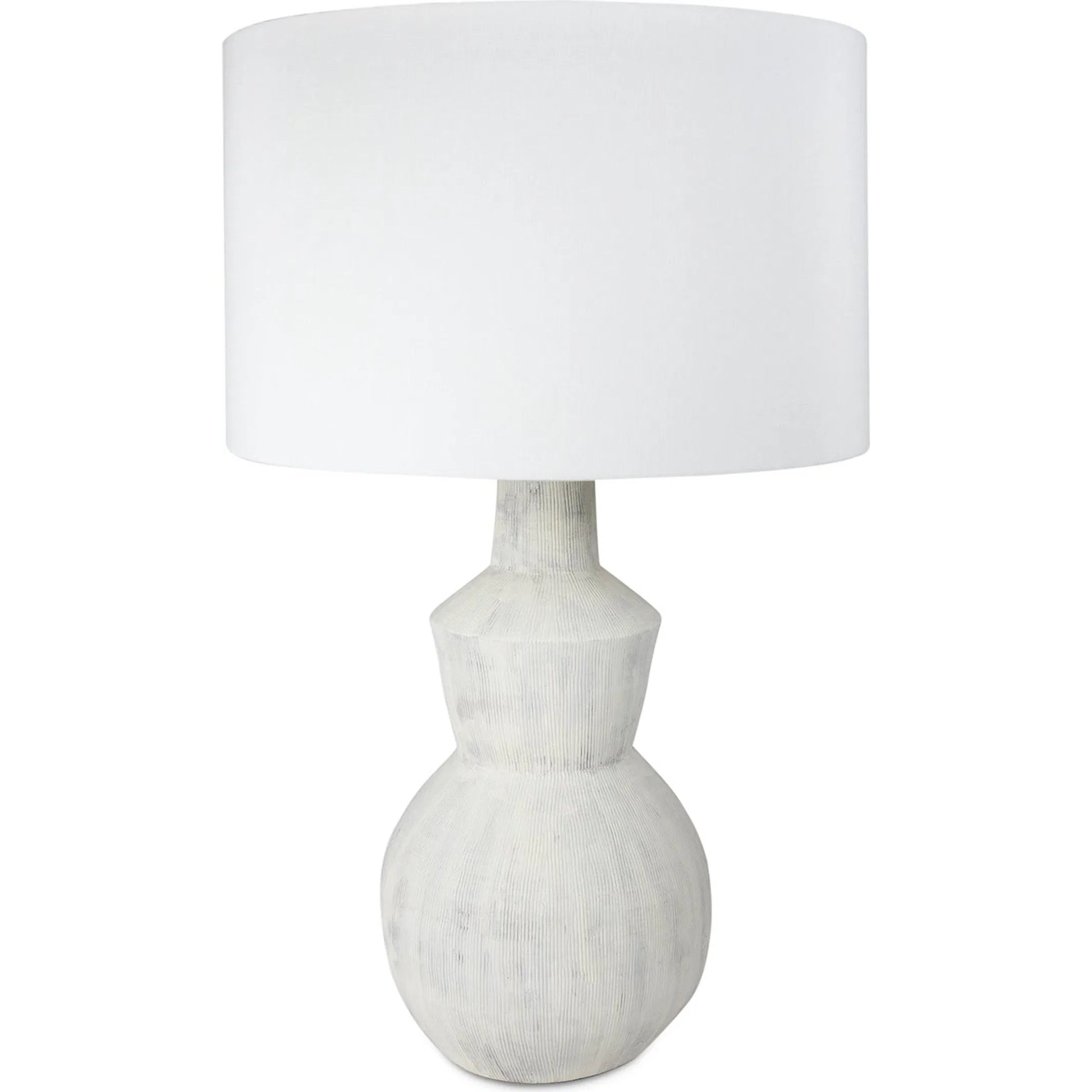 Rhonda Ceramic Table Lamp by Regina Andrew in white. Made from ceramic in a modern style.