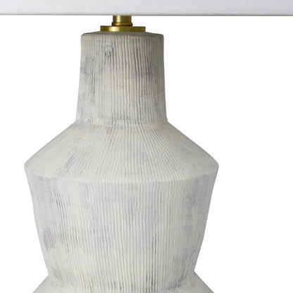 Rhonda Ceramic Table Lamp by Regina Andrew in white. Made from ceramic in a modern style.