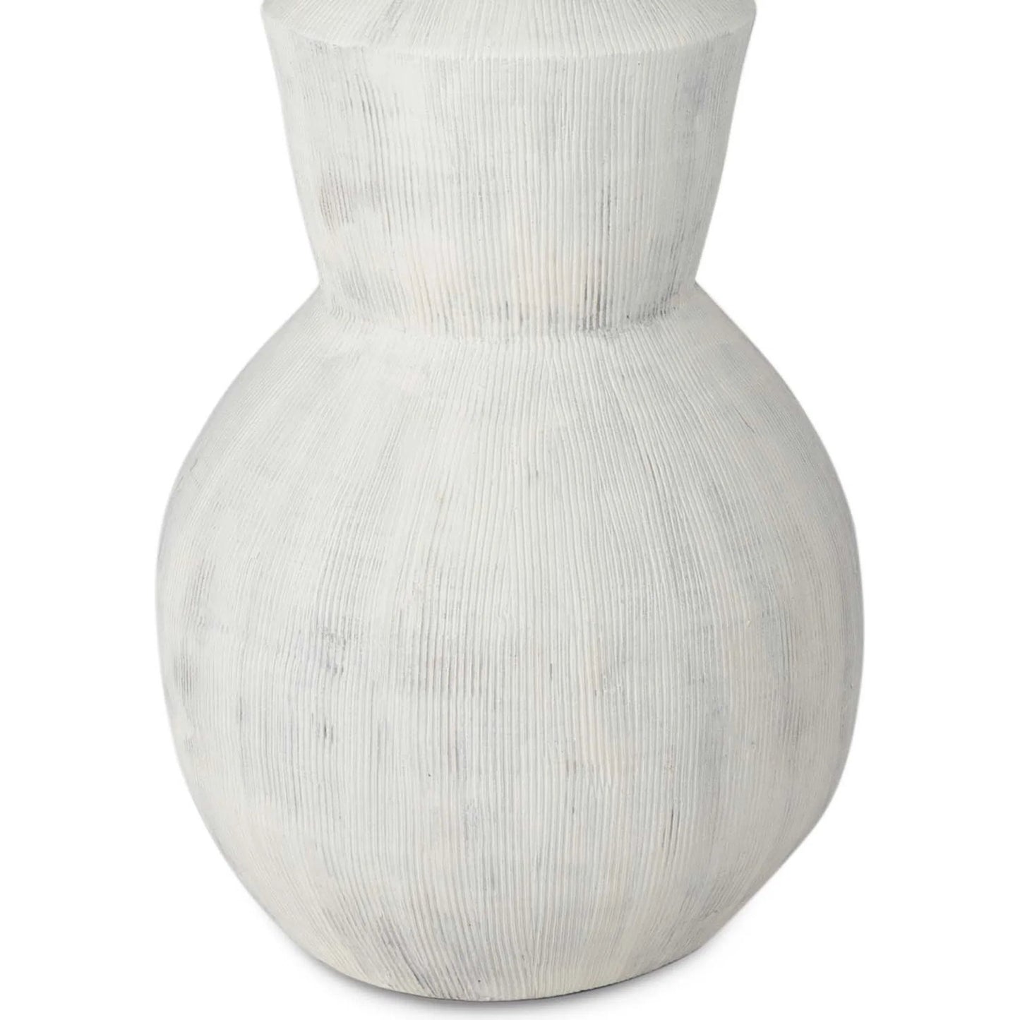 002 SI-2441182 | Closeup | Rhonda Ceramic Table Lamp by Regina Andrew in white. Made from ceramic in a modern style.