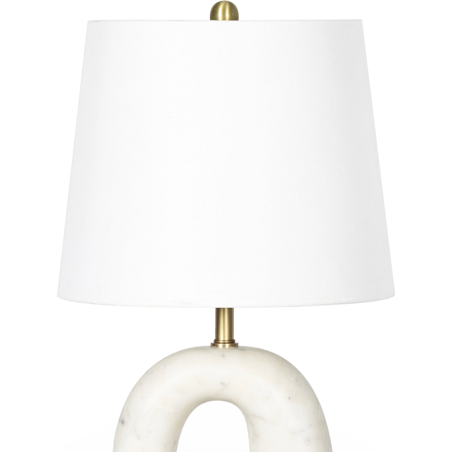 003 SI-2134491 | Closeup | Slinkly Marble Table Lamp by Regina Andrew in white. Made from marble in a modern style.