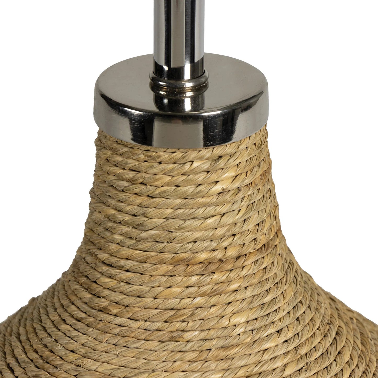 001 SI-2262612 | Closeup | Maren Table Lamp by Regina Andrew in natural, navy. Made from rope in a rustic style.