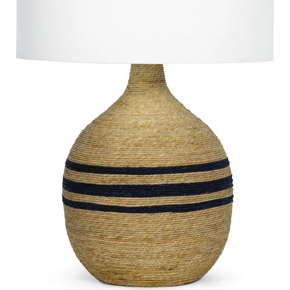 Maren Table Lamp by Regina Andrew in natural, navy. Made from rope in a rustic style.