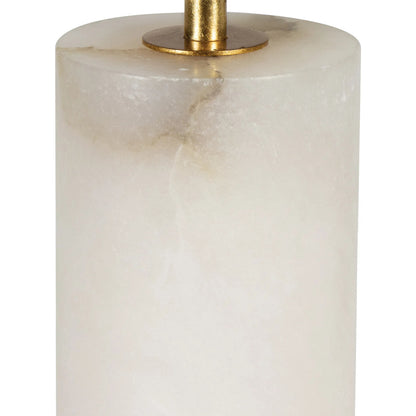 Sacha Alabaster Table Lamp by Regina Andrew in natural stone, gold leaf. Made from alabaster in a modern style.