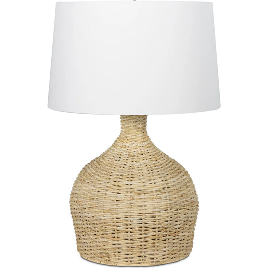 Campagna Table Lamp by Regina Andrew in natural. Made from rattan in a unique style.