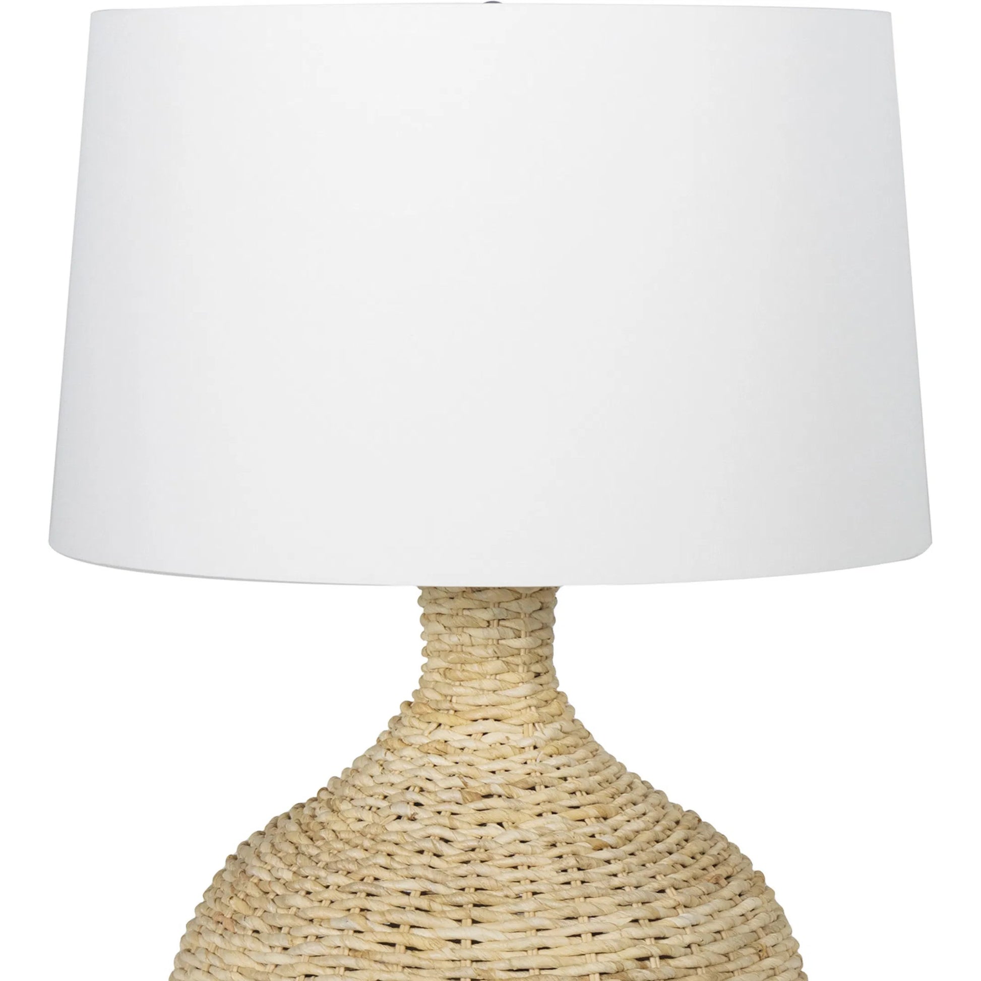 Campagna Table Lamp by Regina Andrew in natural. Made from rattan in a rustic style.