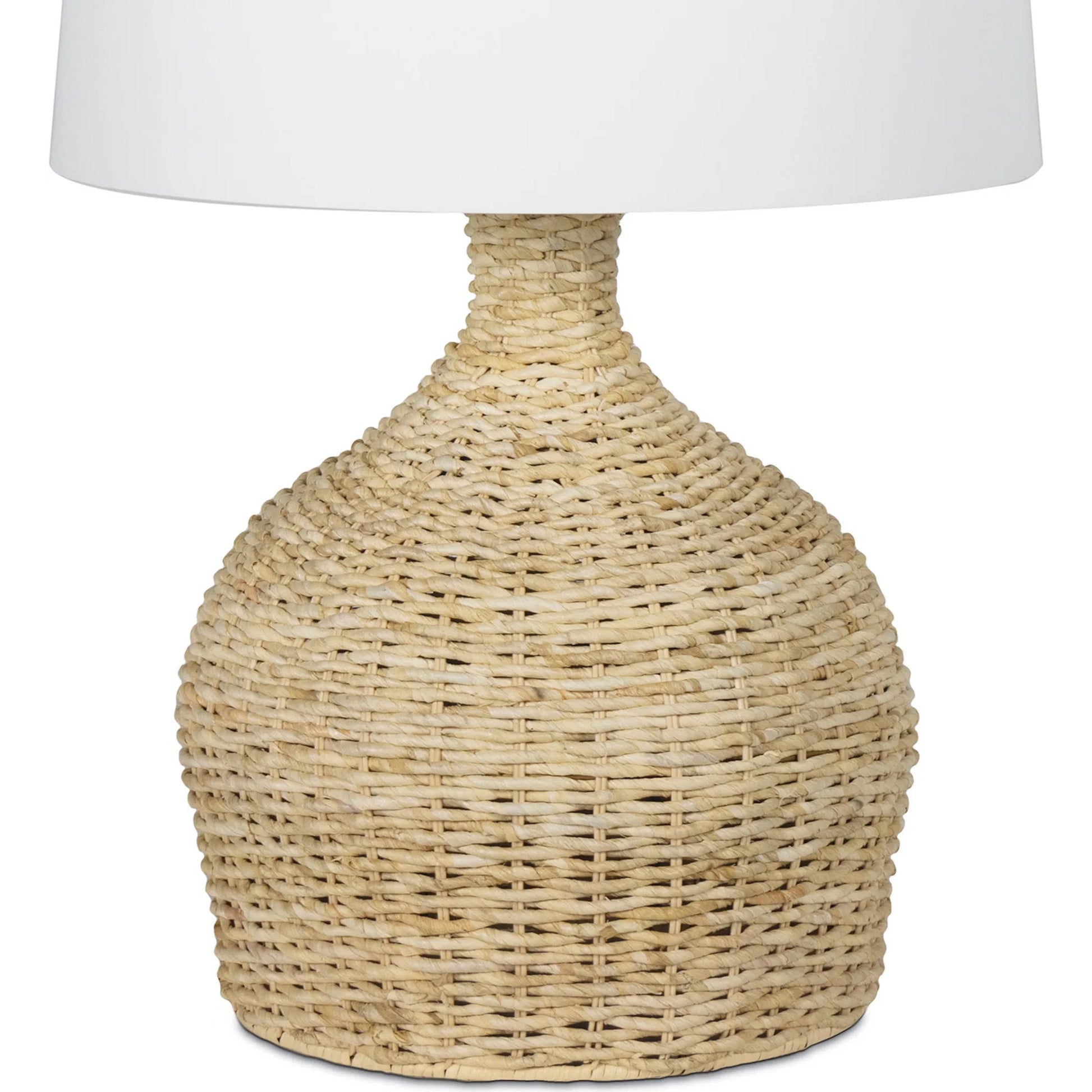 Campagna Table Lamp by Regina Andrew in natural. Made from rattan in a rustic style.