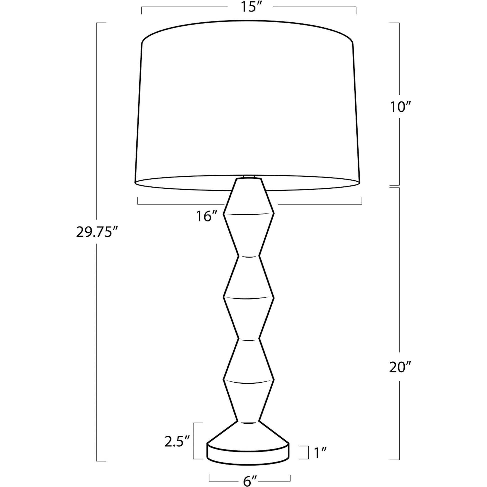 Crew Walnut Buffet Lamp by Regina Andrew. Made from walnut wood in a transitional style.