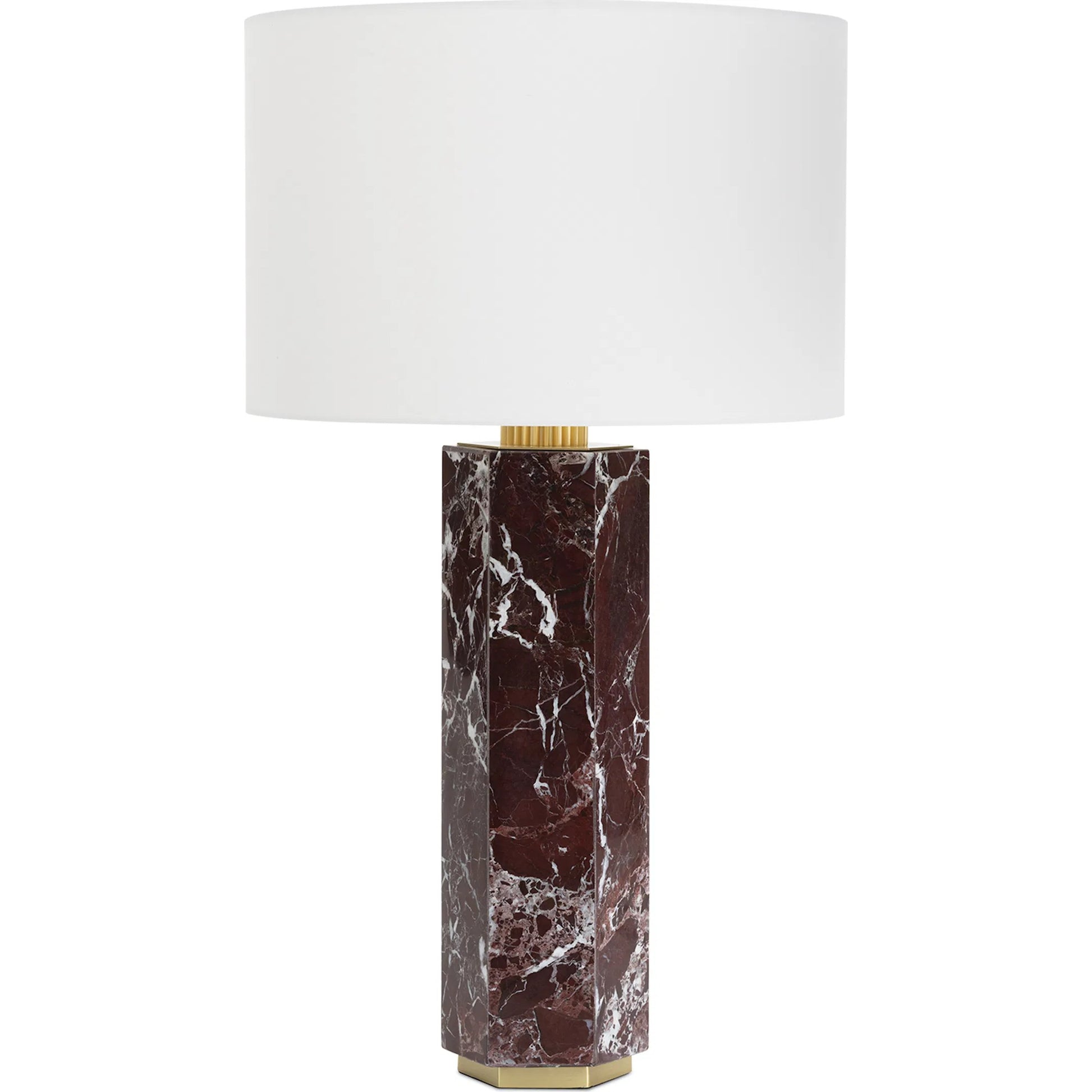Nico Marble Table Lamp by Regina Andrew in brown. Made from marble in a unique style.
