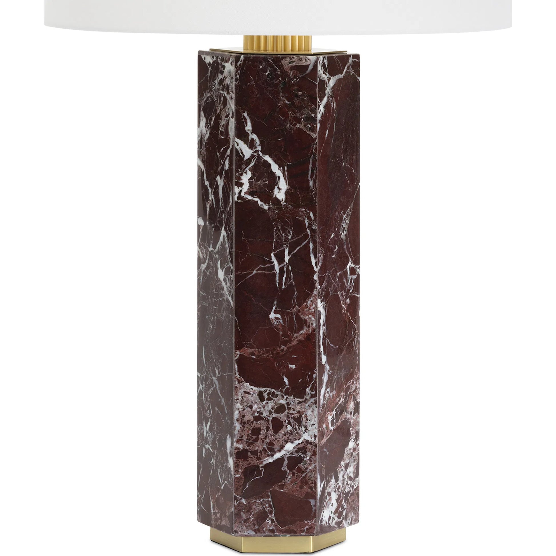 Nico Marble Table Lamp by Regina Andrew in brown. Made from marble in a unique style.