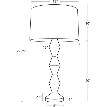 Crew Walnut Buffet Lamp by Regina Andrew. Made from walnut wood in a transitional style.