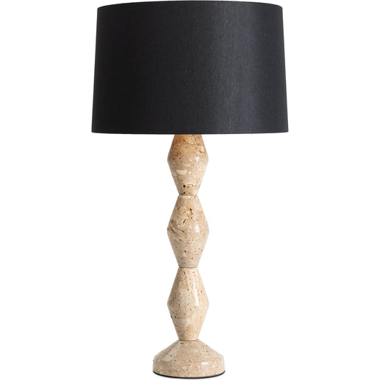 Crew Travertine Buffet Lamp by Regina Andrew. Made from travertine in a unique style.