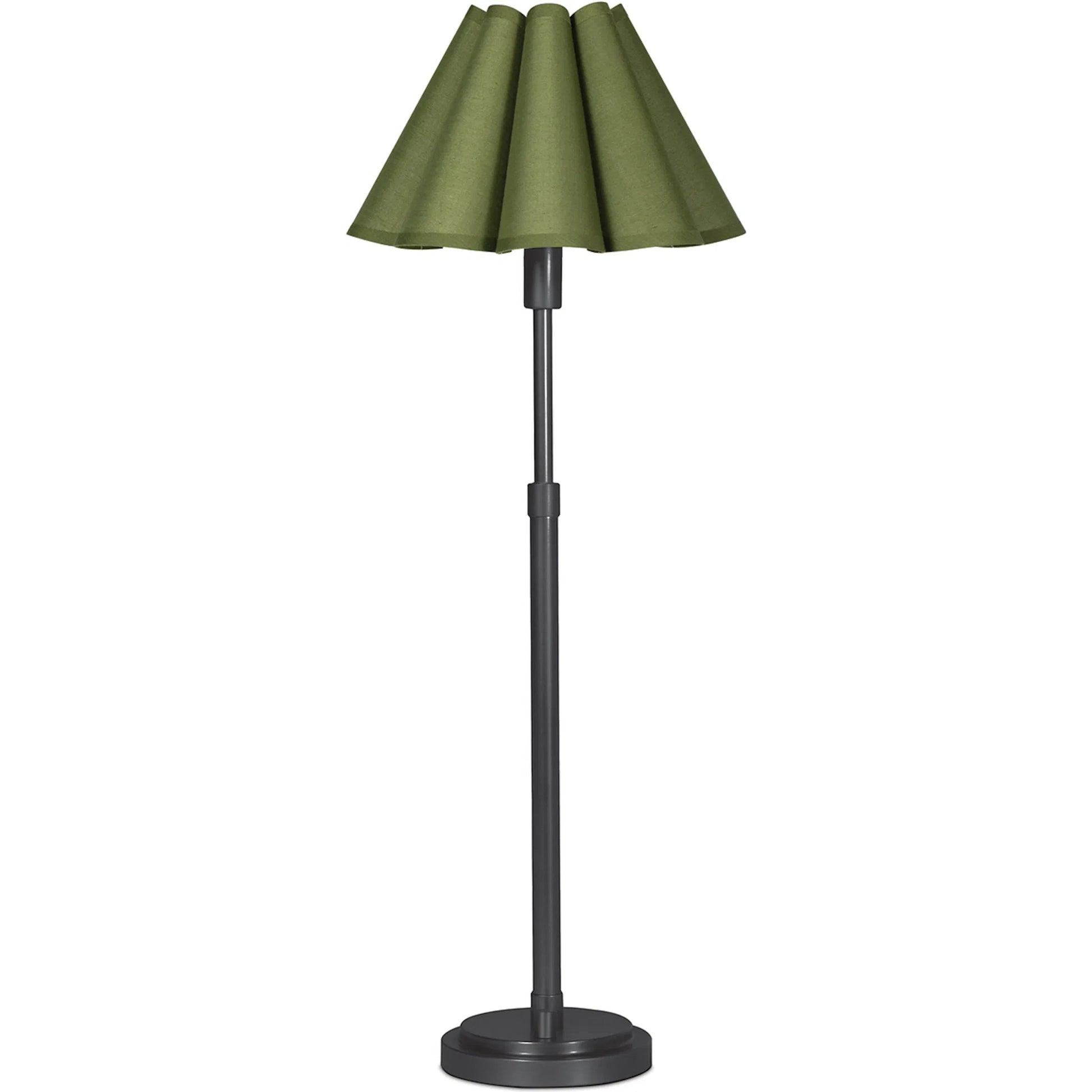Polly Buffet Lamp, Green by Regina Andrew. Made from steel in a modern style.