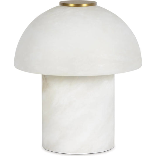 Bonnie Alabaster Mini Lamp by Regina Andrew in neutral and natural stone. Made from alabaster in a unique style.