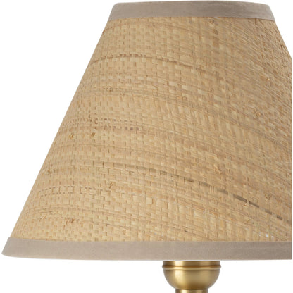 Giorgio Crystal Mini Lamp, Rattan by Regina Andrew. Made from crystal in a modern style.