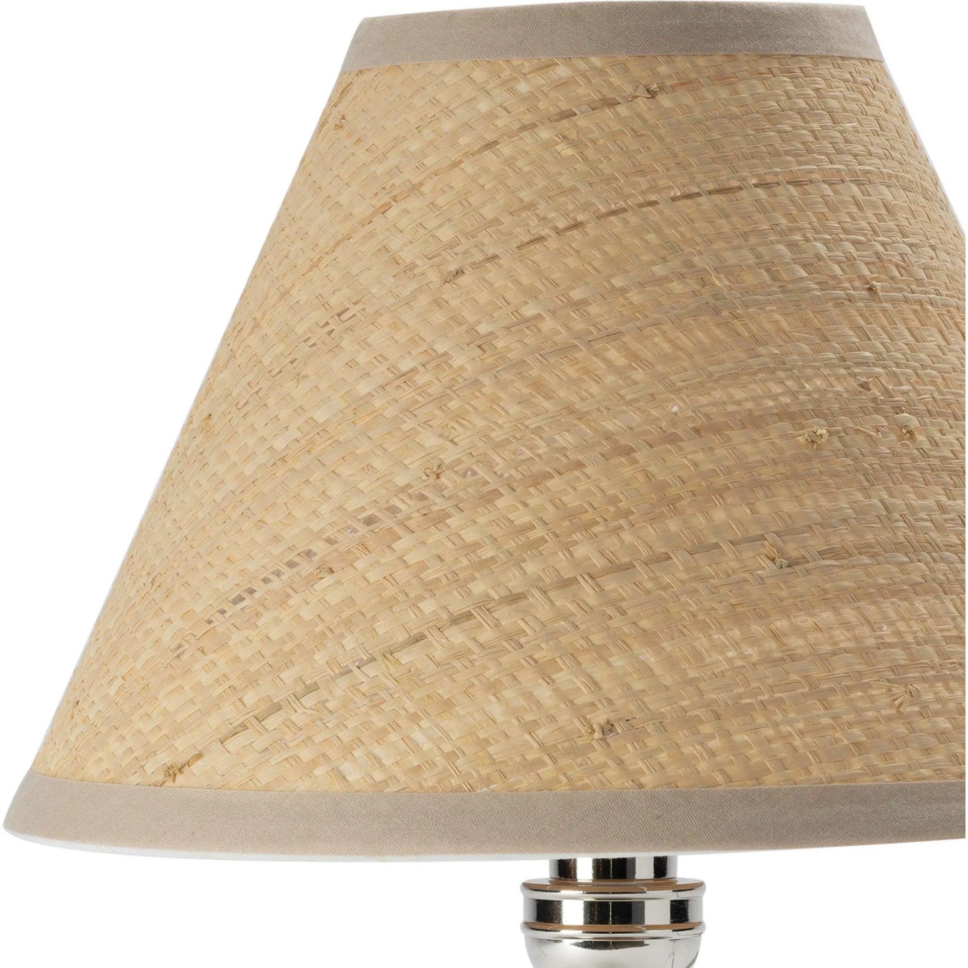 Giorgio Crystal Mini Lamp, Rattan by Regina Andrew. Made from crystal in a modern style.