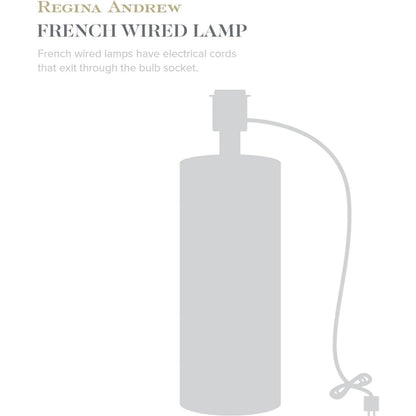 Giorgio Crystal Mini Lamp, White by Regina Andrew. Made from crystal in a modern style.