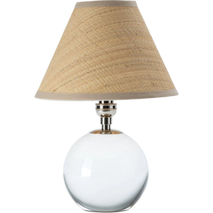 Giorgio Crystal Mini Lamp, Rattan by Regina Andrew. Made from crystal in a modern style.