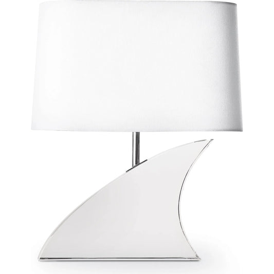Fin Crystal Table Lamp by Regina Andrew in clear. Made from crystal in a unique style.