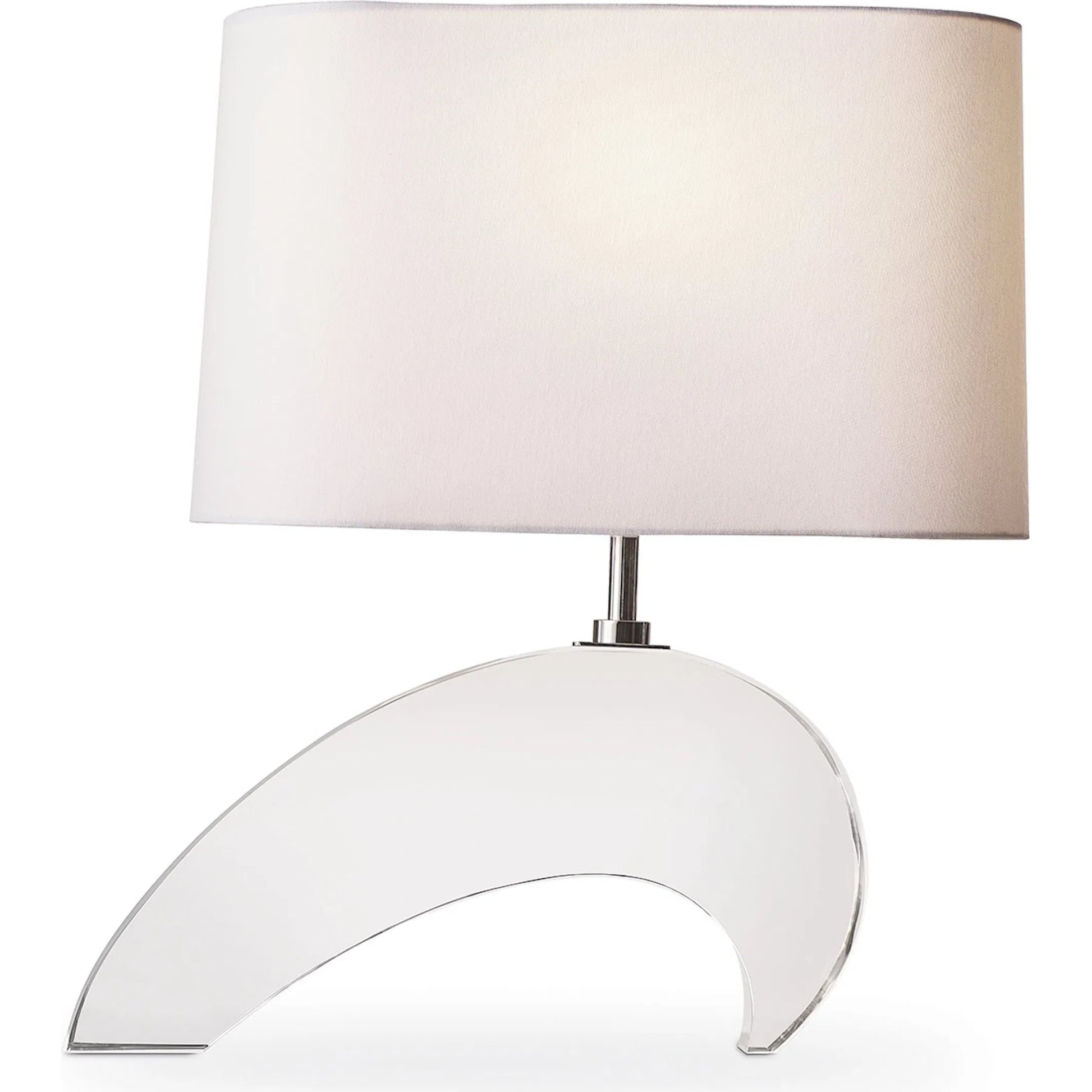 Wave Crystal Table Lamp by Regina Andrew in clear. Made from crystal in a modern style.