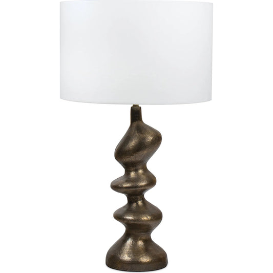 Blobby Table Lamp by Regina Andrew in brass. Made from aluminum in a unique style.